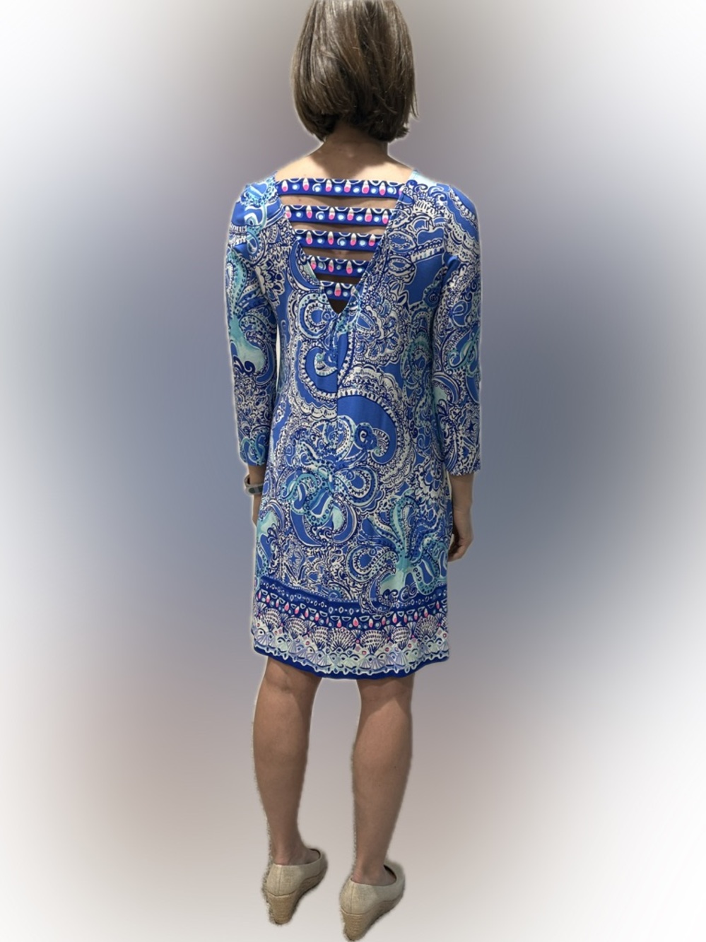 Lilly Pulitzer Ophelia Swing Dress in "Coastal Blue Legga Sea Engineered"